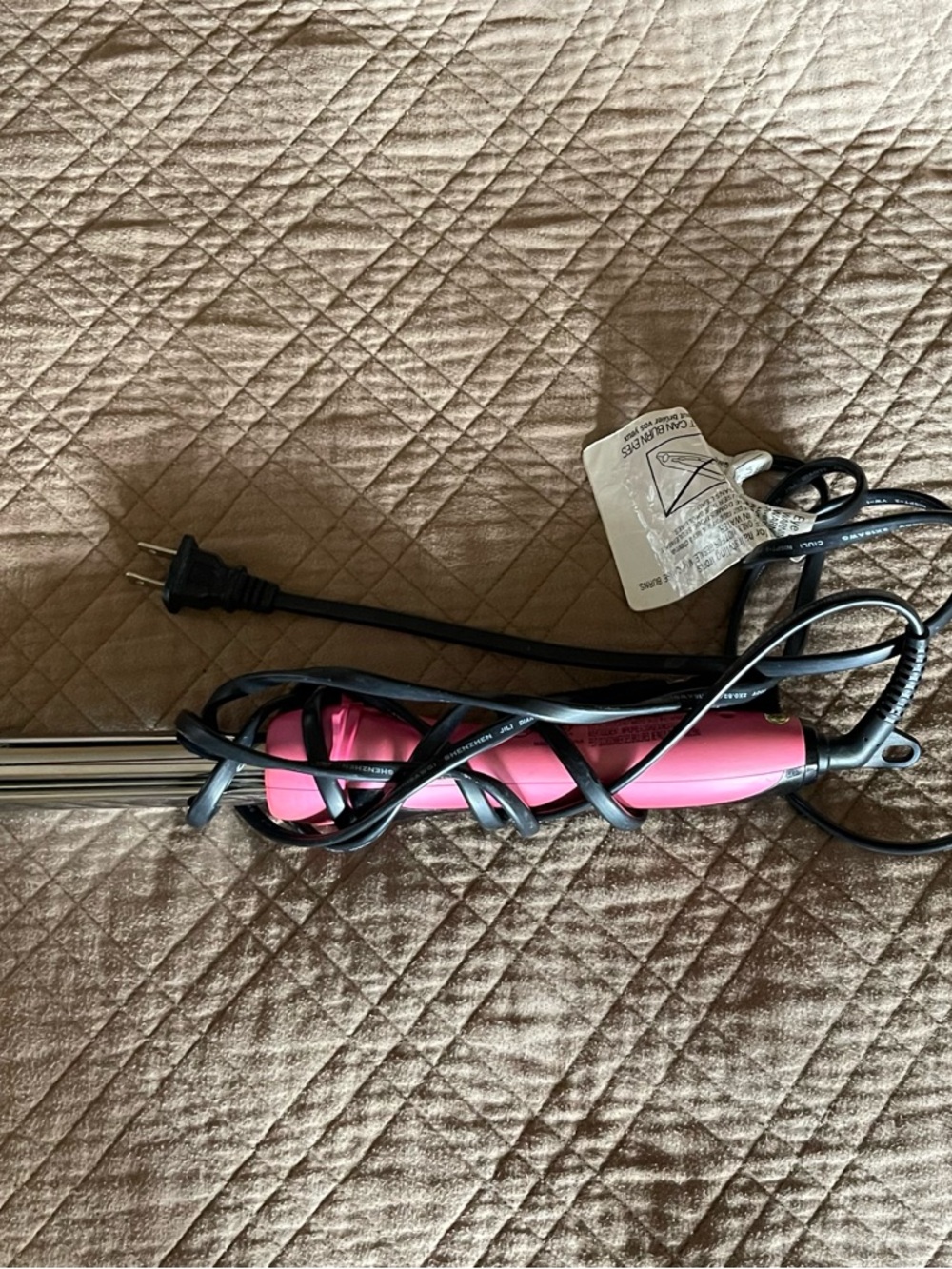 CHI Smart GEM Pink Curling Iron with Black Cord